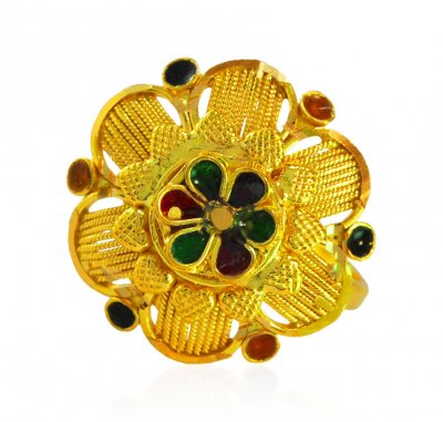 22kt Gold Traditional Ring ( Ladies Gold Ring )