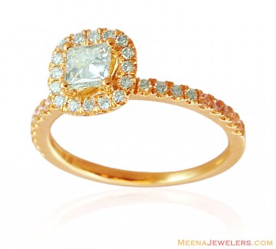 18 K Gold Engagement Ring ( Diamond Rings )