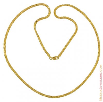 22Kt Long Mens Chain (22Inches) ( Men`s Gold Chains )