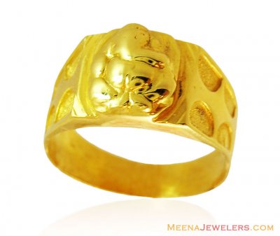 22K Gold Lord Ganesh Ring ( Religious Rings )