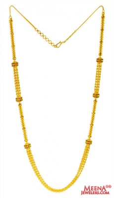 22k Gold Fancy Meenakari Chain ( 22Kt Long Chains (Ladies) )