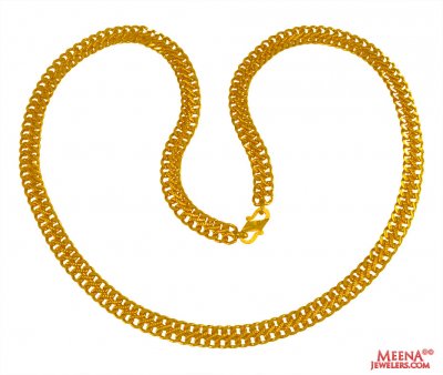 22 Kt Gold Mens Link Chain ( Men`s Gold Chains )