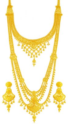 22k Gold Bridal Necklace Set  ( Bridal Necklace Sets )