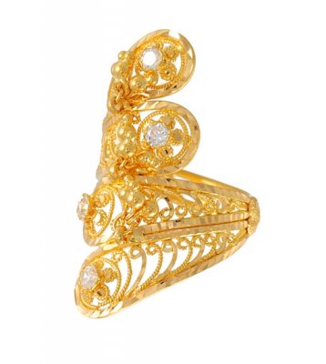 Gold Indian Bridal Ring ( Ladies Gold Ring )