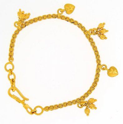 22Kt Gold Girls Bracelet ( 22Kt Baby Bracelets )