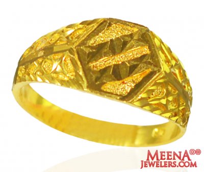 22  Kt Gold Mens Ring ( Mens Gold Ring )