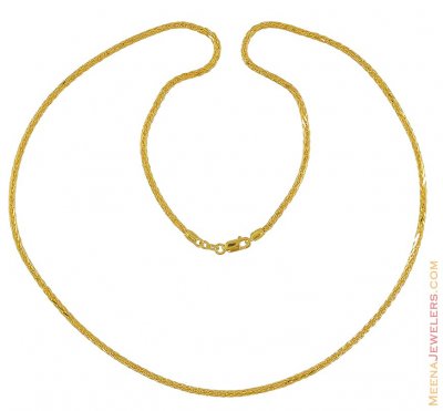 22Kt Gold Long Chain (24 Inches) ( Men`s Gold Chains )