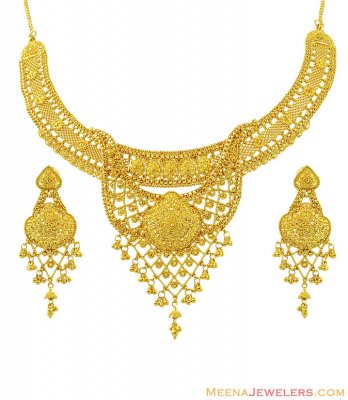 22K Traditional Necklace Set ( 22 Kt Gold Sets )