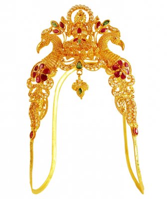 22kt Gold Stone Armbracelet ( Gold Armlet (Baju Bandh) )