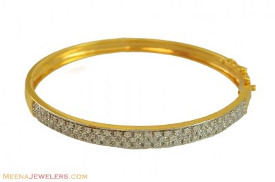 Gold Exclusive Bangle (22 Kt Gold) - BaSt10749 - 22k Gold fancy Bangle ...