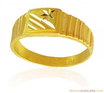 22K Gold Mens Ring ( Mens Gold Ring )