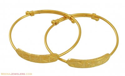 22K Gold Baby Bangle (1 Pc Only) ( Baby Bangles )