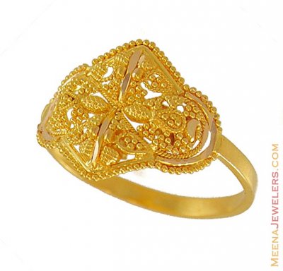 Filigree ring (22k Gold) ( Ladies Gold Ring )