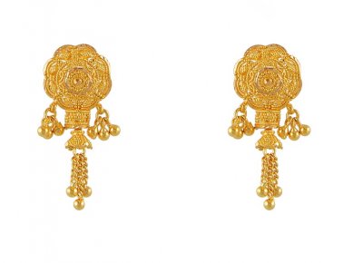 22Kt Gold Fancy Earrings ( 22Kt Gold Fancy Earrings )