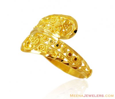 Designer Fancy Gold Ring 22k  ( Ladies Gold Ring )