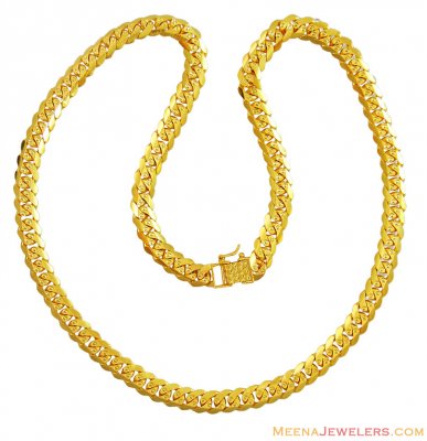 Mens Heavy Solid Chain 22k  ( Men`s Gold Chains )