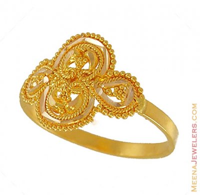 22k Filigree Ladies Gold Ring ( Ladies Gold Ring )