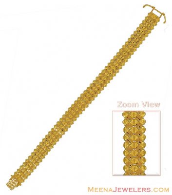 22k Solid Gold Mens Bracelet ( Men`s Bracelets )