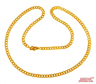 22 kt Yellow Gold Chain (20 Inch) ( Men`s Gold Chains )