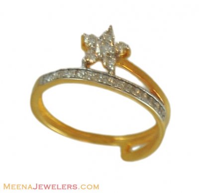 18k Designer Diamond Ring  ( Diamond Rings )