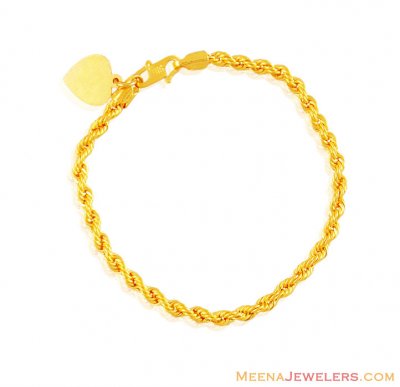 22K Gold Baby Bracelet ( 22Kt Baby Bracelets )