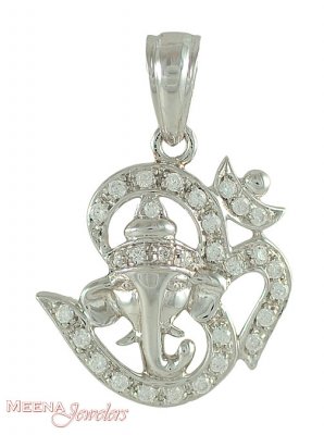 18Kt OM Vinayaka pendant ( Ganesh, Laxmi and other God Pendants )