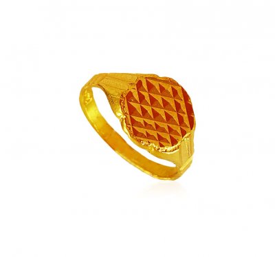 22kt Gold Baby Ring for Boys ( 22Kt Baby Rings )