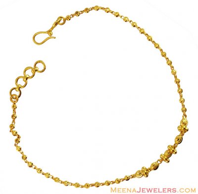 Fancy Gold Balls Bracelet 22k  ( Ladies Bracelets )