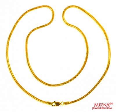 22Kt Gold Chain (20 In) ( Men`s Gold Chains )