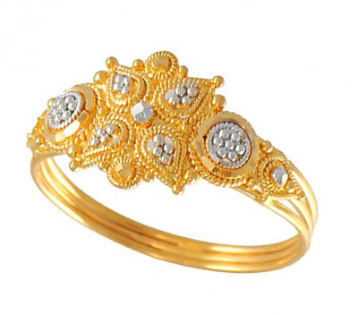 Designer Gold Ring ( Ladies Gold Ring )