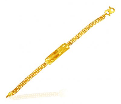 22KT Gold Fancy Baby Bracelet ( 22Kt Baby Bracelets )