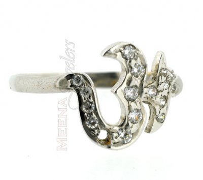 22Kt White Gold Ladies Ring ( Ladies White Gold Rings )