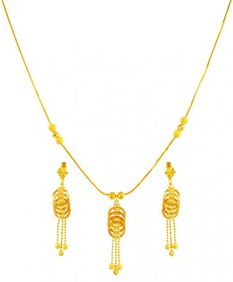 Gold Necklace And Earring Set ( Light Sets )