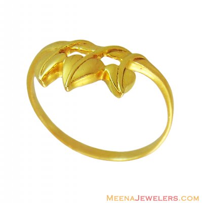 22K Fancy Solid Gold Ring ( Ladies Gold Ring )