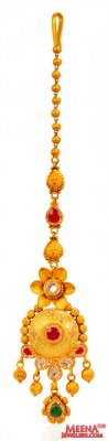 22Kt Gold Antique Maang Tikka ( Gold Tikka )