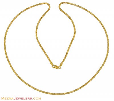 22Kt Gold Mens Chain (24 Inch) ( Men`s Gold Chains )