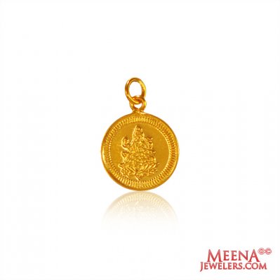 22K Gold Laxmi Pendant ( Ganesh, Laxmi and other God Pendants )