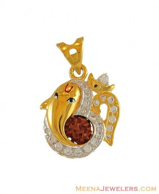 Gold Pendant (Om, Ganesha, Rudraksh) ( Om Pendants )