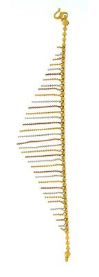 22 Kt Gold Three Tone Bracelet ( Ladies Bracelets )