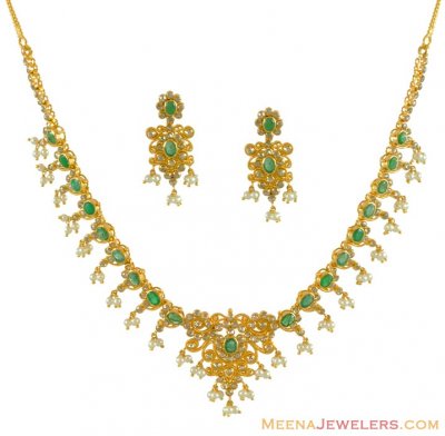 Gold Diamond Necklace Sets ( Diamond Necklace Sets )