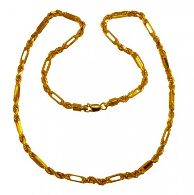 22 Karat Gold Cartier Rope Chain ( Men`s Gold Chains )