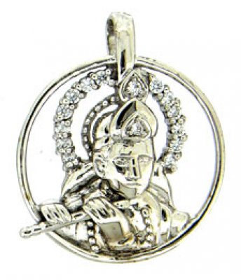 18 Kt White Gold Pendant ( Ganesh, Laxmi and other God Pendants )