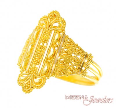 22k Filigree Gold Ring ( Ladies Gold Ring )