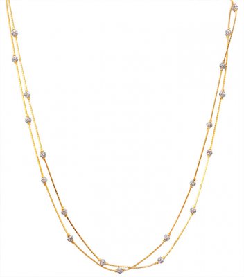 22KT Gold Layered Chain ( 22Kt Gold Fancy Chains )
