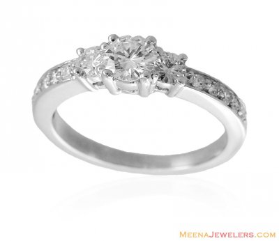 18K Diamond Solitaire Ring ( Diamond Rings )