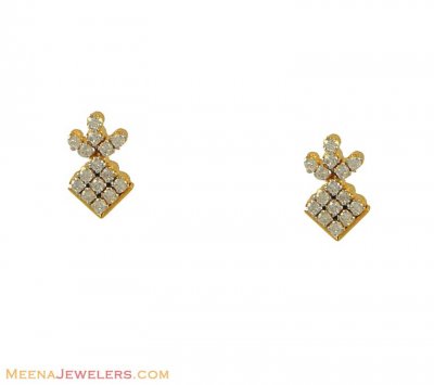 Diamond Earrings (18k Gold) ( Diamond Earrings )