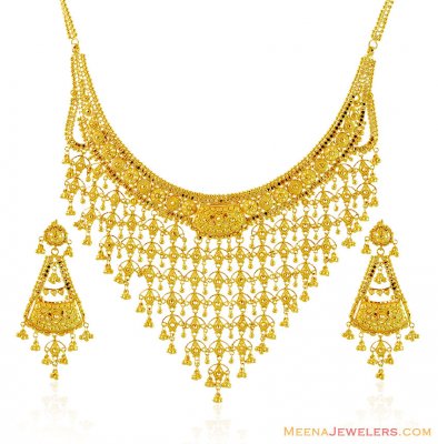 Gold Exclusive Necklace Set ( 22 Kt Gold Sets )