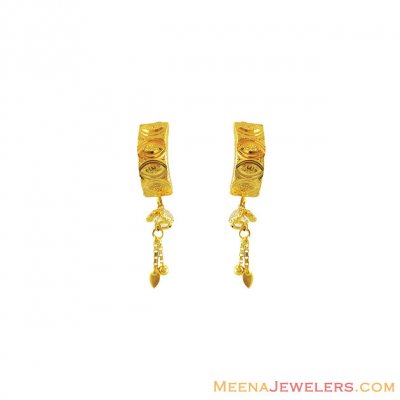 22K Fancy Gold Earrings  ( 22Kt Gold Fancy Earrings )