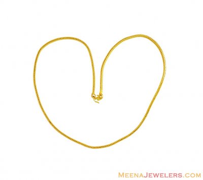 22K Mens Long Chain (22 inches) ( Men`s Gold Chains )