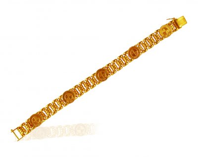 22K gold designer Mens Bracelet ( Men`s Bracelets )